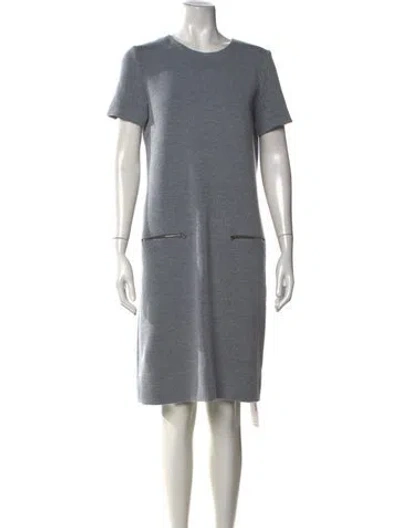Pre-owned Amina Rubinacci Wool Knee-length Dress In Green