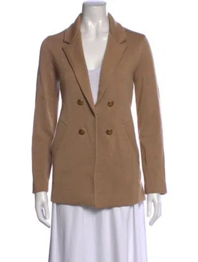 Pre-owned Amina Rubinacci Wool Open Front Sweater In Neutrals