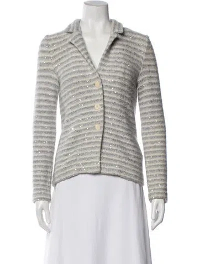 Pre-owned Amina Rubinacci Wool Striped Sweater In Multi