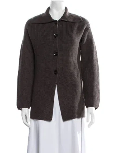 Pre-owned Amina Rubinacci Wool Sweater In Brown