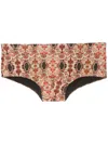 Amir Slama Badehose Mit Abstraktem Print In Multicolour