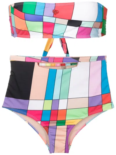 Amir Slama Bikini Mit Grafischem Print In Multicolour