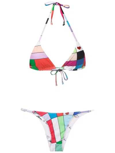Amir Slama Bikini Mit Grafischem Print In Multicolour