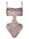 Amir Slama Hemd Mit Muster In Brown