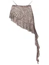 Amir Slama Asymmetrischer Minirock In Brown