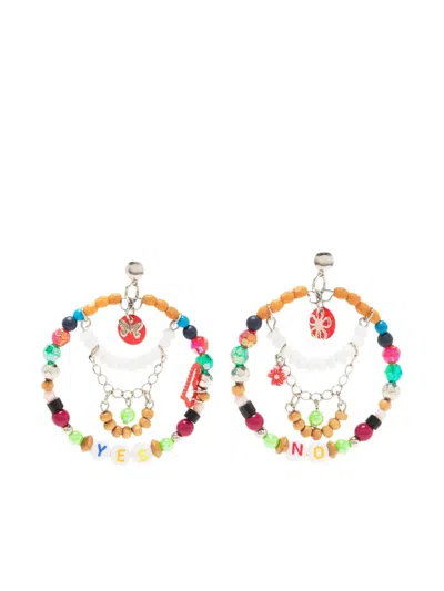 Amir Slama Bead-embellished Earrings In Multicolour