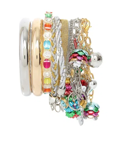 Amir Slama Bijoux Charm Beaded Bracelet In Multi