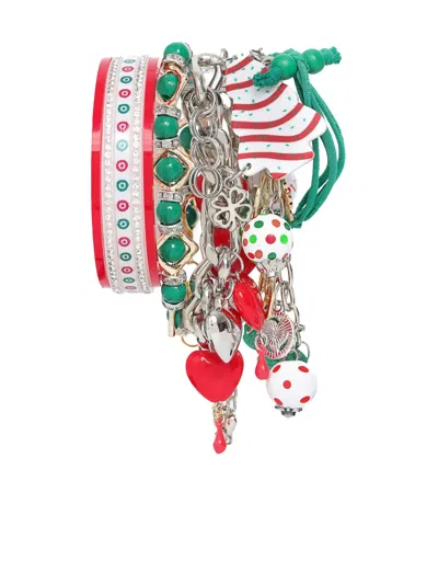 Amir Slama Bijoux Charm-embellished Bracelet In Green