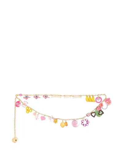 Amir Slama Bijoux Embellished Chain Belt In Multi