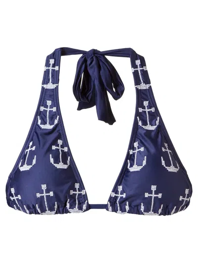 Amir Slama Bikini Top In Blue