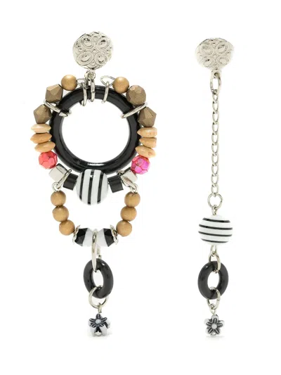 Amir Slama Bolas Listrado Earrings In Multicolour