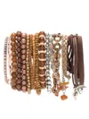 Amir Slama Bracelets Set In Brown