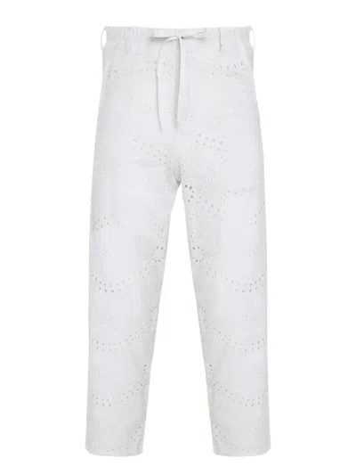Amir Slama Broderie-anglaise Drawstring Trousers