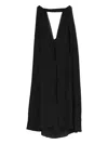 Amir Slama Cape Maxi Dress In Black