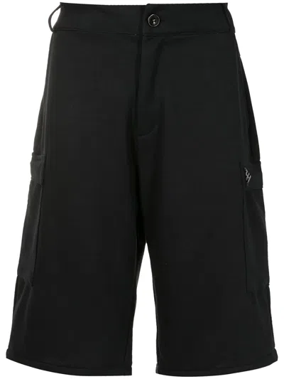 Amir Slama Cargo-pocket Cotton Bermuda Shorts In Black