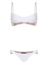Amir Slama Chain Link-detail Bikini Set In White
