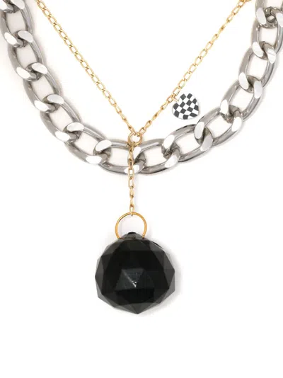 Amir Slama Charm-detail Chain Necklace In Silver