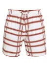 Amir Slama Checked Drawstring Swim Shorts