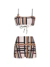 Amir Slama Checked-print Bikini In Multi