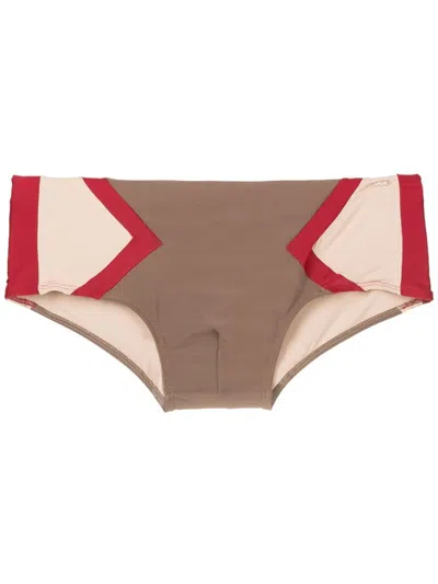 Amir Slama Badehose In Colour-block-optik In Multicolour