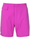 Amir Slama Concealed Front-fastening Shorts In Pink