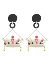 Amir Slama Coroa Earrings In Black