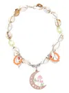 Amir Slama Cowrie Shell-embellishment Necklace In Silver