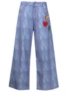 Amir Slama Culottes Mit Patch In Blue