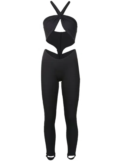 Amir Slama Cut-out Detail Jumpsuit In Black