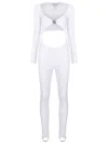 Amir Slama Cut-out Detail Jumpsuit In White