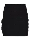 Amir Slama Cut Out-detail Mini Skirt In Black