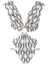 Amir Slama Cut-out Hardware-detail Swimsuit In White