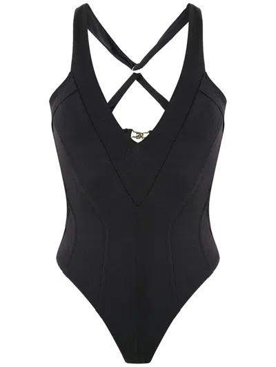 Amir Slama Cut Out One-piece In Black
