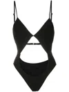 Amir Slama Cut-out Swimsuit In Black