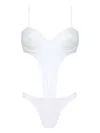 Amir Slama Badeanzug Mit Cut-out In Weiss