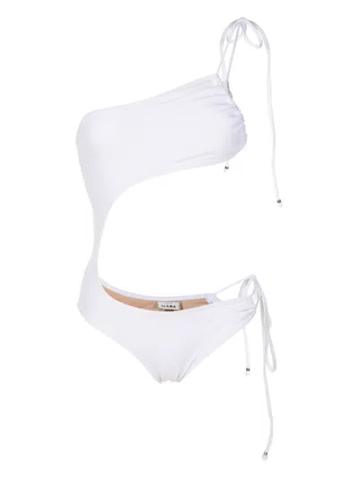 Amir Slama Cut-out Swimsuit In White