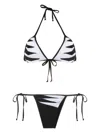 Amir Slama Cut-out Triangle Bikini In Black