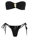 Amir Slama Draped-detail Bikini Set In Black