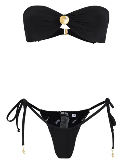 Amir Slama Draped-detail Bikini Set In Black