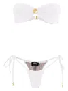 Amir Slama Draped-detail Bikini Set In White