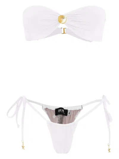 Amir Slama Draped-detail Bikini Set In White