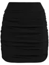 Amir Slama Draped Mini Skirt In Schwarz