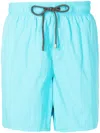 Amir Slama Elasticated-drawstring Swim Shorts In Blue