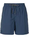Amir Slama Elasticated-drawstring Swim Shorts In Blue