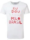Amir Slama Eu Dou Sangue T-shirt In White