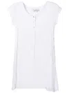 Amir Slama Fisherman Knit-overlay Mini Dress In Weiss