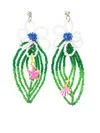 Amir Slama Floral-appliqué Earrings In Silver