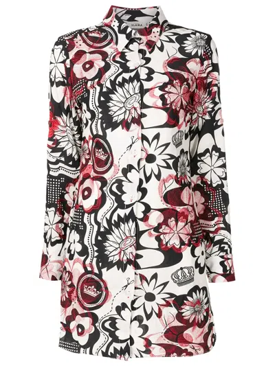 Amir Slama Floral-print Beach Cover-up In White