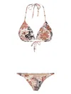 Amir Slama Floral-print Bikini In White