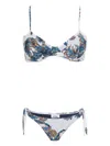 Amir Slama Floral-print Bikini In White